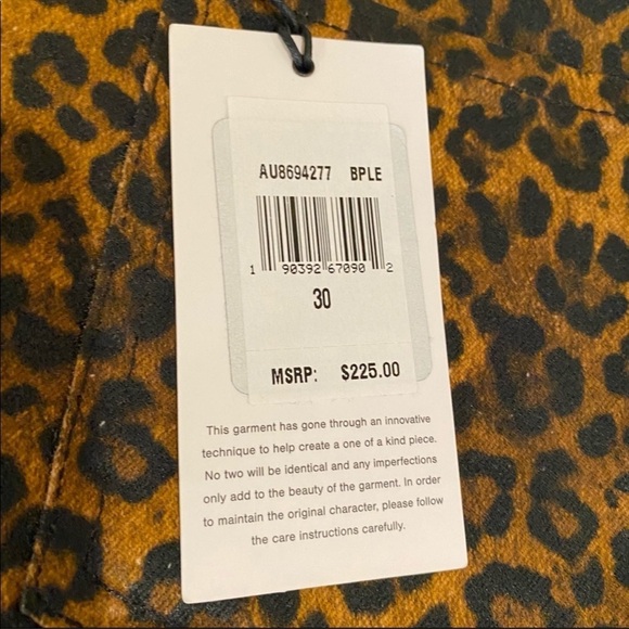 NEW 7FAM Leopard Print Ankle Length Jeans 30 - Picture 9 of 15